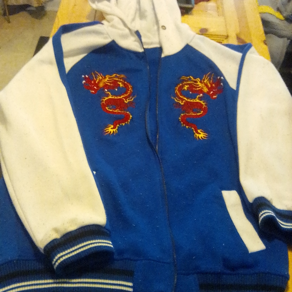 Mens Dragon Hooded Jacket